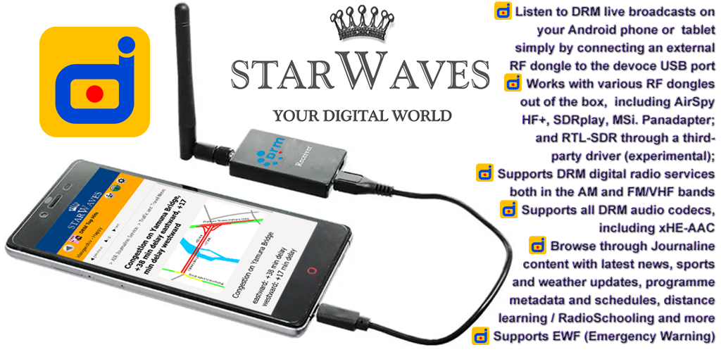 STARWAVES DRM SoftRadio App